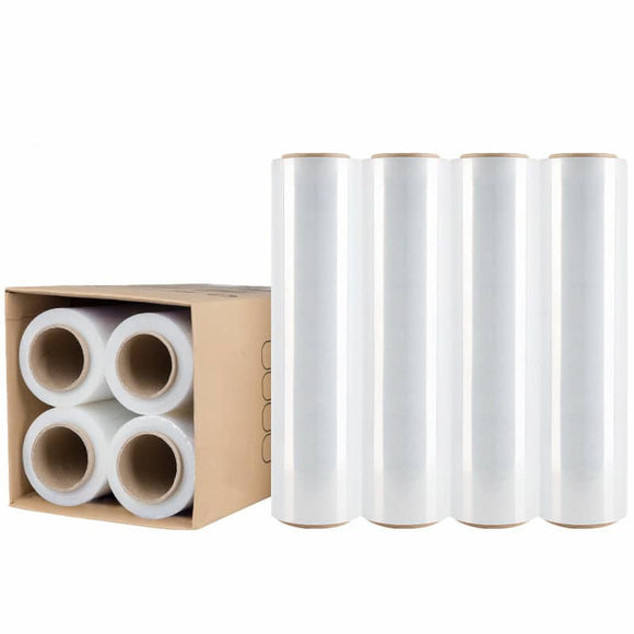 Moofer Premium Pallet Stretch Wrap 500mm x 300m x 25um Clear (4 Packs) - RnR Galore