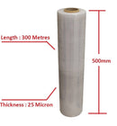 Moofer Premium Pallet Stretch Wrap 500mm x 300m x 25um Clear (4 Packs) - RnR Galore