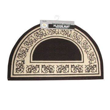 Newton Half Moon Floor Mat 50 x 80cm Coffee - RnR Galore