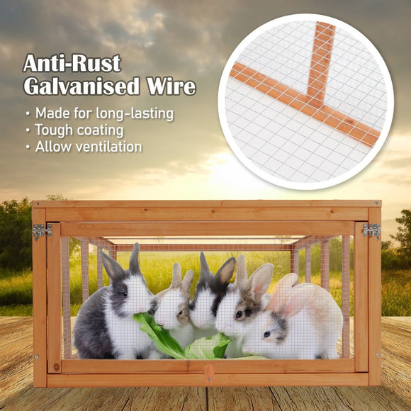 Paw Mate Chicken Coop Rabbit Hutch Extension Run 180 x 90 x 48cm Runey - RnR Galore