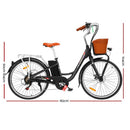 Phoenix 26 Inch Electric Bike Urban Bicycle eBike Removable Battery Black - RnR Galore