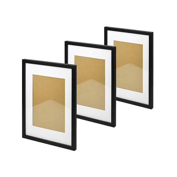 Photo Frames Collage Black A3 Picture Frame Wall Set Home Decor 3PCS - RnR Galore