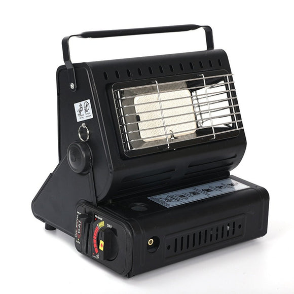 Portable Butane Gas Heater Camping Camp Tent Outdoor Hiking Camper Survival Black - RnR Galore