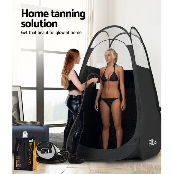 Portable Pop Up Tanning Tent - Black - RnR Galore