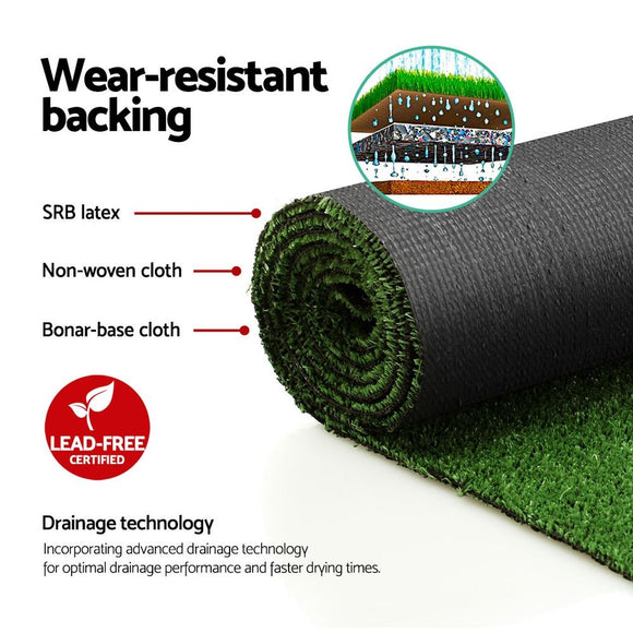 Prime Turf 1x20m Artificial Grass Synthetic Fake 20SQM Turf Lawn 17mm Tape - RnR Galore