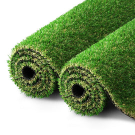 Prime Turf Artificial Grass 20SQM 30mm Synthetic Fake Lawn Turf Plastic Plant 4 - coloured 2mx5m - RnR Galore