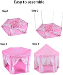 Princess Indoor Playhouse Toy Play Tent for Kids Toddlers with Mat Floor and Carry Bag (Pink) - RnR Galore