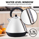 Pronti 1.7l Rose Trim Collection Kettle - White - RnR Galore