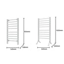 Pronti Heated Towel Rack Electric Bathroom Towel Rails Warmer Ev - 160 - Silver - RnR Galore