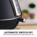 Pronti Rose Trim Collection Toaster & Kettle Bundle - Black - RnR Galore
