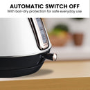 Pronti Rose Trim Collection Toaster & Kettle Bundle - White - RnR Galore