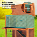 Rabbit Hutch Chicken Coop 92 x 45 x 82cm 2 Storey Cage Run Aria - RnR Galore