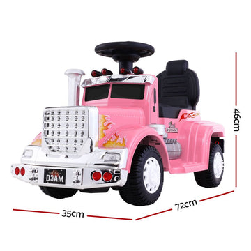 Rigo Kids Electric Ride On Car Truck Motorcycle Motorbike Toy Cars 6V Pink - RnR Galore