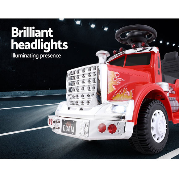 Rigo Kids Electric Ride On Car Truck Motorcycle Motorbike Toy Cars 6V Red - RnR Galore