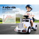 Rigo Kids Electric Ride On Car Truck Motorcycle Motorbike Toy Cars 6V White - RnR Galore