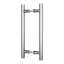 Round 300mm Stainless Steel Push Pull Door Handle for Wood Glass - RnR Galore