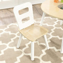 Round Table and 2 Chair Set for children (White Natural) - RnR Galore