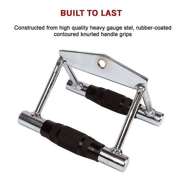 Rubber - Coated Close Grip Triangle Attachment for Lat Pulldown - RnR Galore