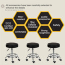 Salon Chair Bar Swivel Stool Office Roller Wheels Portable Height Adjust Leather BS8401 - RnR Galore