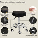 Salon Chair Bar Swivel Stool Office Roller Wheels Portable Height Adjust Leather BS8401 - RnR Galore