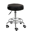 Salon Chair Bar Swivel Stool Office Roller Wheels Portable Height Adjust Leather BS8401 - RnR Galore