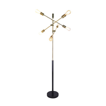 Sarantino 6 - Light Metal Sputnik Floor Lamp - RnR Galore