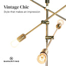 Sarantino 6 - Light Metal Sputnik Floor Lamp - RnR Galore