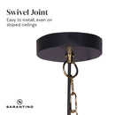 Sarantino Black and Gold Pendant Light - RnR Galore