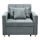 Sarantino Suri 3 - in - 1 Convertible Sofa Chair Bed - Airforce Blue - RnR Galore