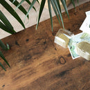 Shoe Rack with 2 Mesh Shelves, Rustic Brown and Black - RnR Galore