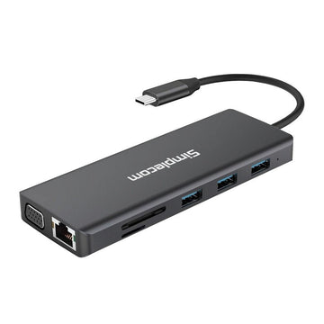 Simplecom CHN612 USB - C 12 - in - 1 Multiport Docking Station Dual HDMI + VGA Triple Display Gigabit LAN - RnR Galore