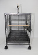 Small Bird Transport Budgie Cage Parrot Aviary Carrier With Wheel - RnR Galore