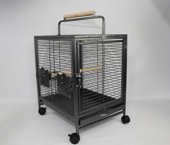 Small Bird Transport Budgie Cage Parrot Aviary Carrier With Wheel - RnR Galore