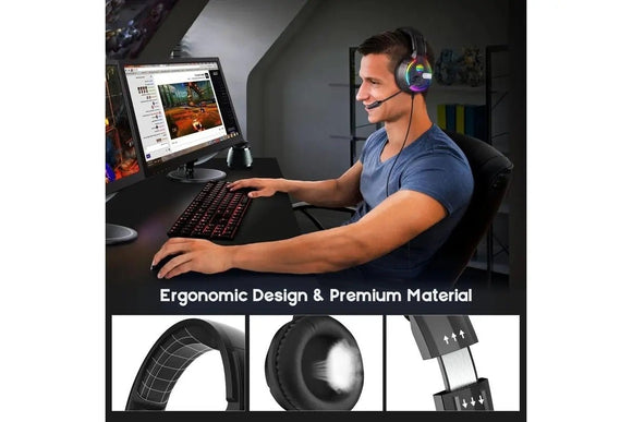 SoulBytes S19 RGB Gaming Headphones - RnR Galore