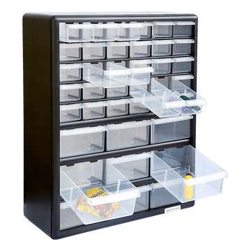 Storage Cabinet Drawers 39 Plastic Tool Box Containers Organiser Cupboard - RnR Galore
