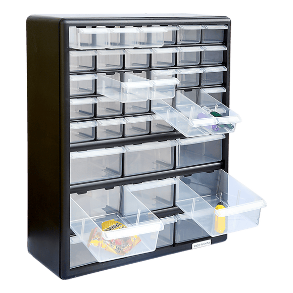 Storage Cabinet Drawers 39 Plastic Tool Box Containers Organiser Cupboard - RnR Galore