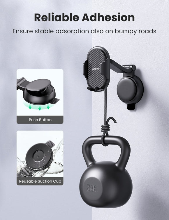 UGREEN 20473 Waterfall - Shaped Suction Cup Phone Mount - RnR Galore