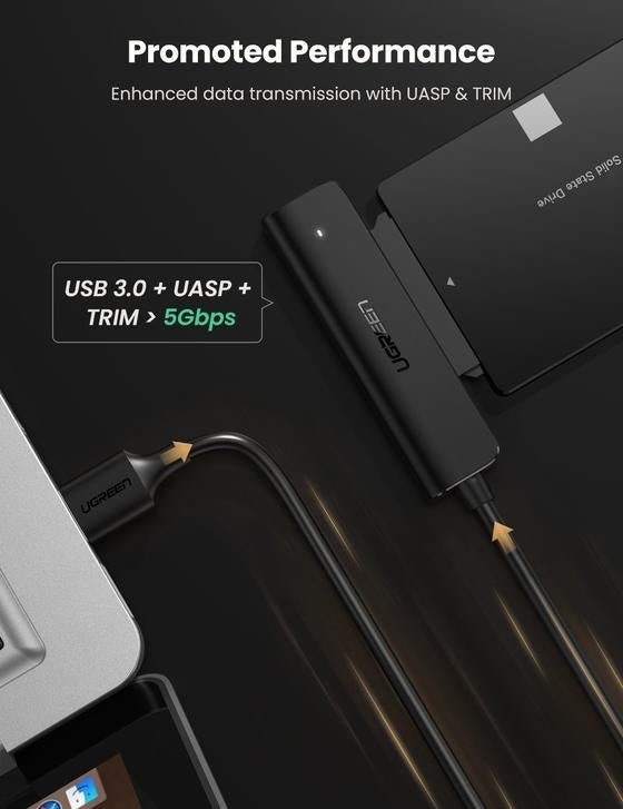 UGREEN USB - A to 2.5 - Inch SATA Converter 50cm 70609 - RnR Galore