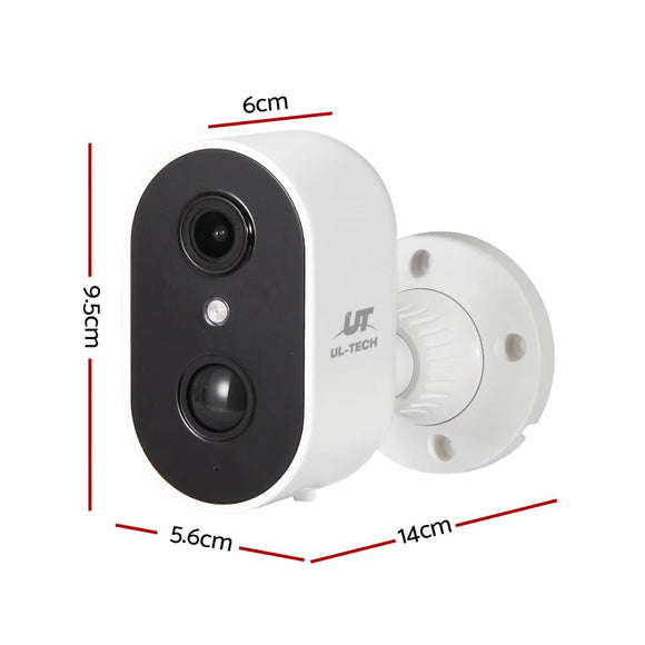 UL - tech 1080P Wireless Security IP Camera Rechargeable Outdoor CCTV Solar Panel - RnR Galore
