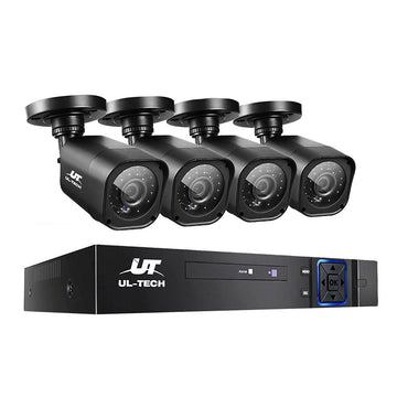 UL - tech CCTV Security System 4CH DVR 4 Cameras 1080p - RnR Galore
