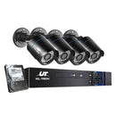 UL - tech CCTV Security System 4CH DVR 4 Cameras 4TB Hard Drive - RnR Galore