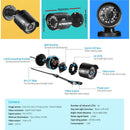 UL - tech CCTV Security System 8CH DVR 8 Cameras 4TB Hard Drive - RnR Galore