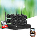 UL - tech CCTV Wireless Security Camera System 8CH Home Outdoor WIFI 6 Square Cameras Kit 1TB - RnR Galore