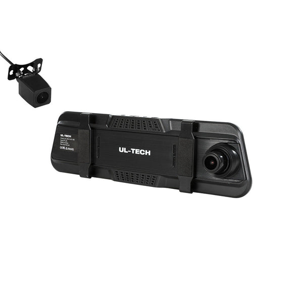 UL - tech Dash Camera 1080P 9.66" Front and Rear View Cam Car DVR Reverse Recorder - RnR Galore