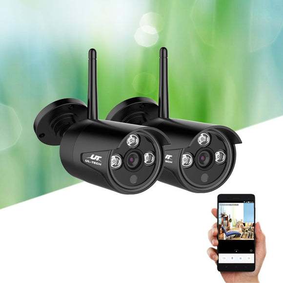 UL - tech Wireless CCTV 3MP 2 Cameras Bullet - RnR Galore
