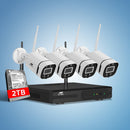 UL - tech Wireless CCTV Security System 8CH NVR 3MP 4 Square Cameras 2TB - RnR Galore