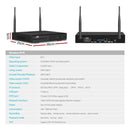 UL - tech Wireless CCTV Security System 8CH NVR 3MP 8 Square Cameras 2TB - RnR Galore