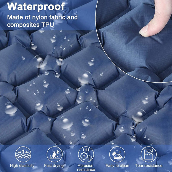 Ultralight Inflatable Camping Sleeping Pad with Pillow for Travelling and Hiking - RnR Galore