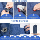Ultralight Inflatable Camping Sleeping Pad with Pillow for Travelling and Hiking - RnR Galore