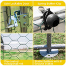 VaKa 3x4x1.95m Metal Walk - in Chicken Coop Rabbit Hutch Cage Hen House Chook Au - RnR Galore